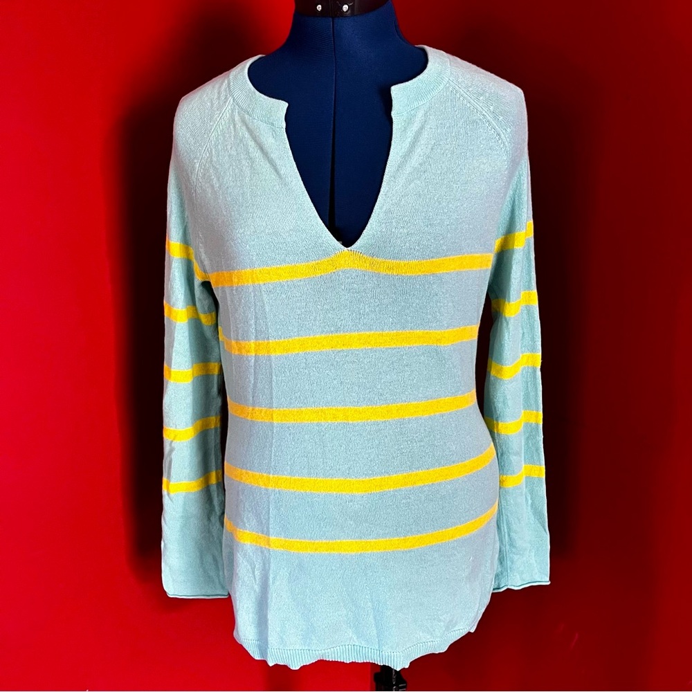 NWT Autumn Cashmere Color Block Striped Cashmere Sweater